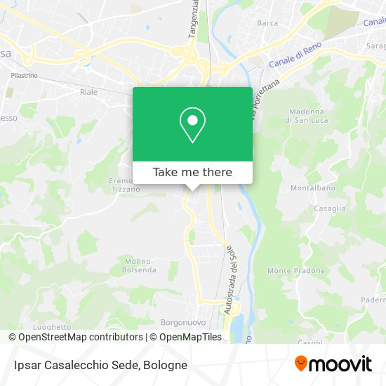 Ipsar Casalecchio Sede map