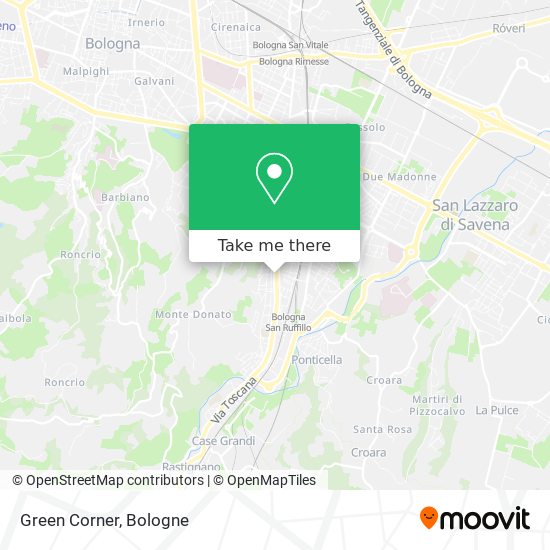 Green Corner map