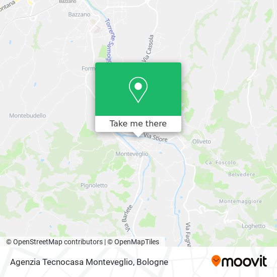 Agenzia Tecnocasa Monteveglio map