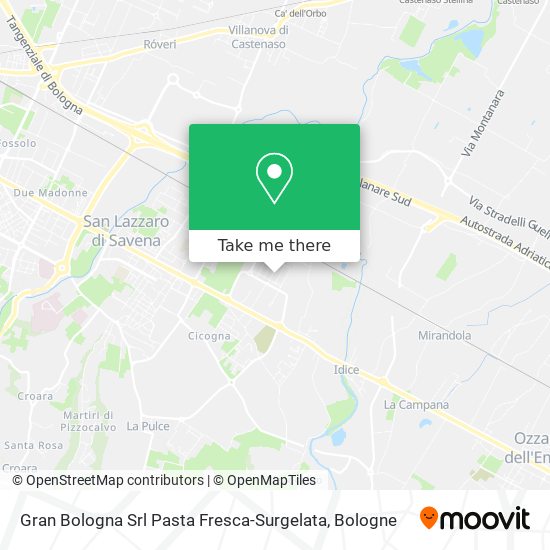 Gran Bologna Srl Pasta Fresca-Surgelata map