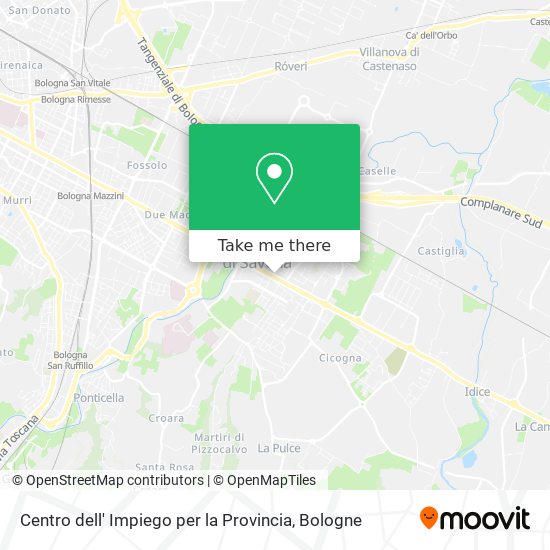 Centro dell' Impiego per la Provincia map