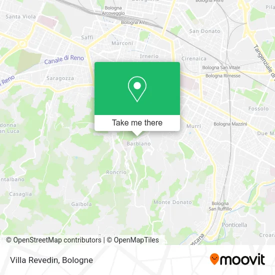 Villa Revedin map