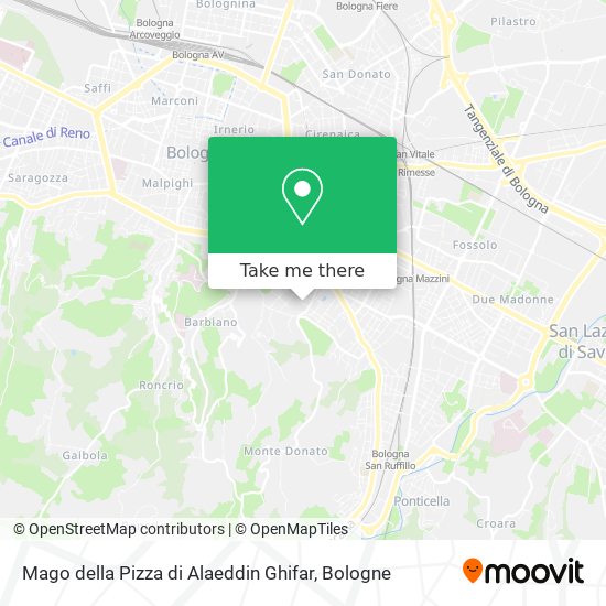 Mago della Pizza di Alaeddin Ghifar map