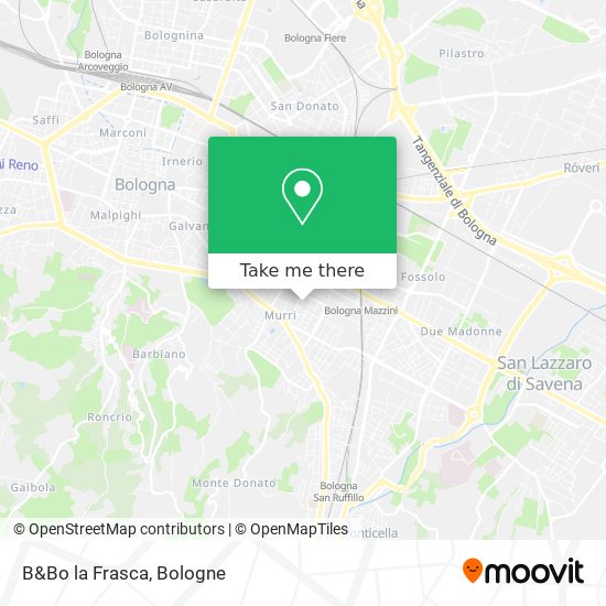 B&Bo la Frasca map