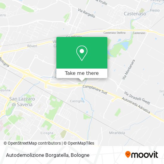Autodemolizione Borgatella map