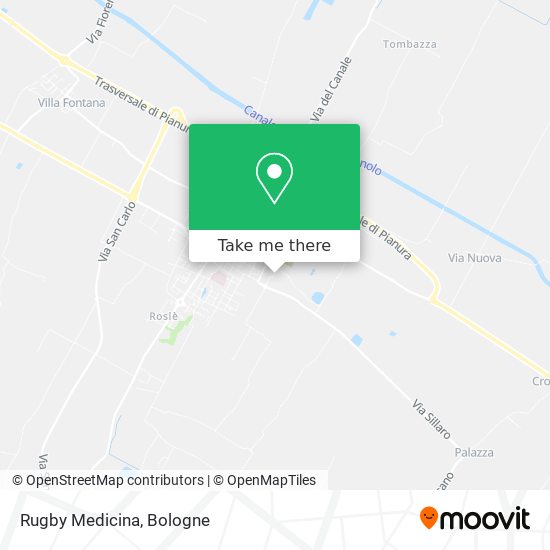 Rugby Medicina map