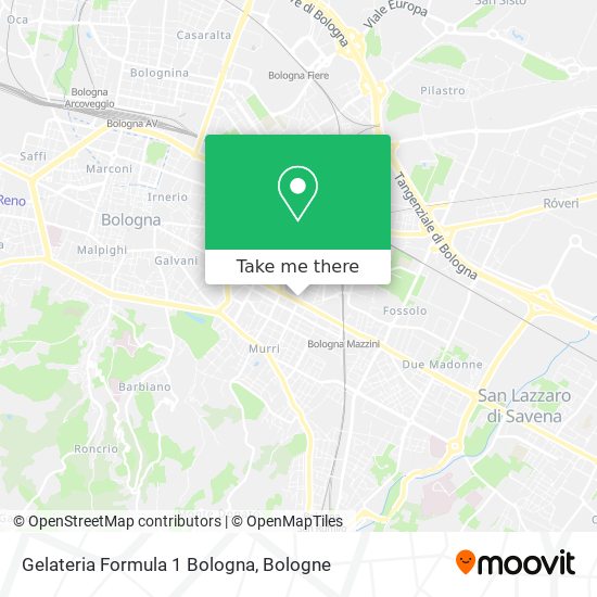 Gelateria Formula 1 Bologna map
