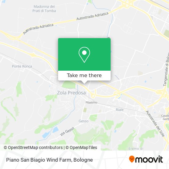 Piano San Biagio Wind Farm map