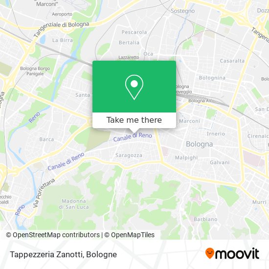 Tappezzeria Zanotti map