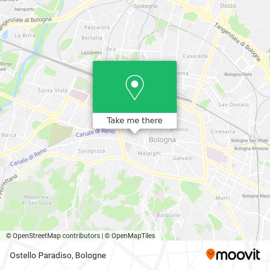 Ostello Paradiso map