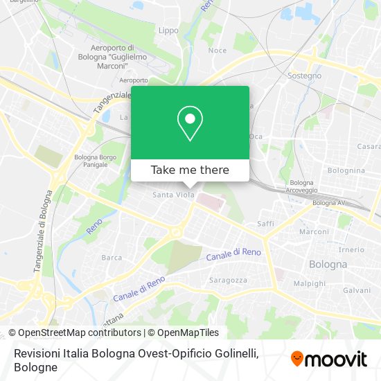 Revisioni Italia Bologna Ovest-Opificio Golinelli map