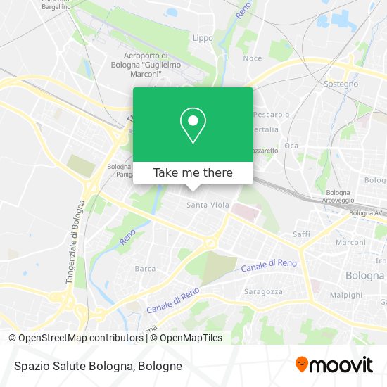 Spazio Salute Bologna map