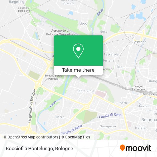 Bocciofila Pontelungo map