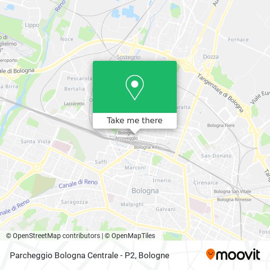 Parcheggio Bologna Centrale - P2 map