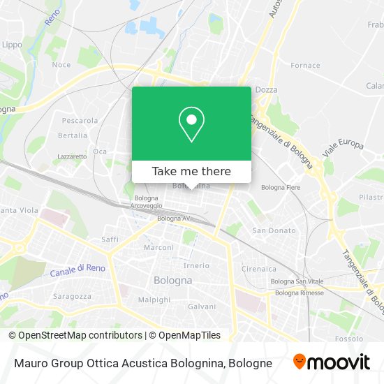 Mauro Group Ottica Acustica Bolognina map