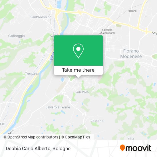Debbia Carlo Alberto map