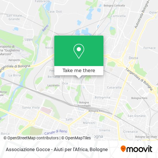 Associazione Gocce - Aiuti per l'Africa map