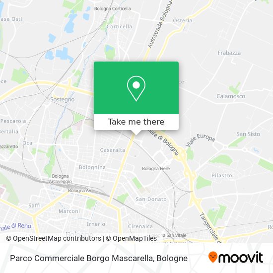 Parco Commerciale Borgo Mascarella map