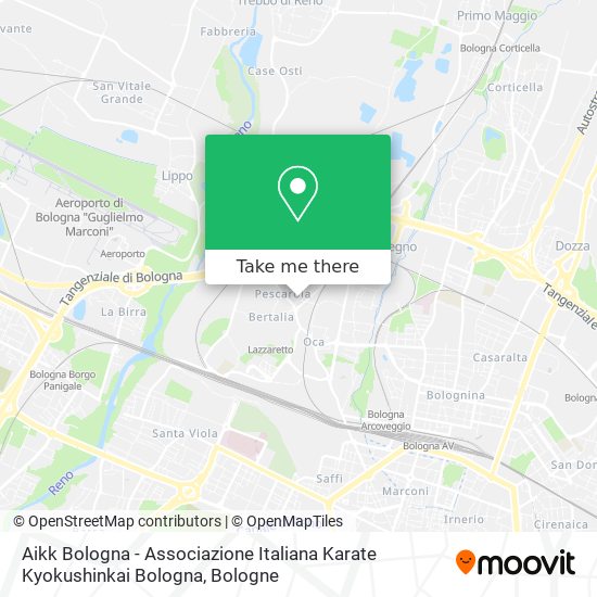 Aikk Bologna - Associazione Italiana Karate Kyokushinkai Bologna map