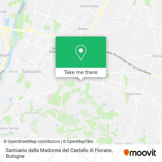Santuario della Madonna del Castello di Fiorano map