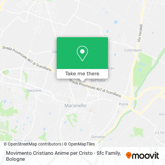 Movimento Cristiano Anime per Cristo - Sfc Family map