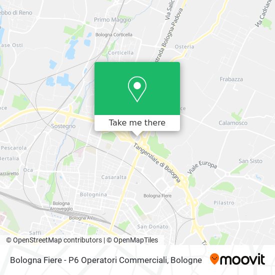 Bologna Fiere - P6 Operatori Commerciali map