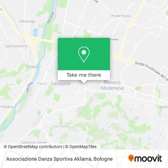 Associazione Danza Sportiva Aklamà map