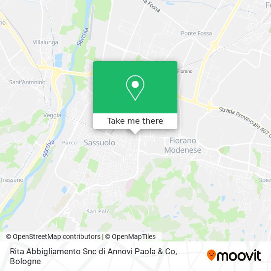 Rita Abbigliamento Snc di Annovi Paola & Co map