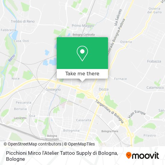 Picchioni Mirco l'Atelier Tattoo Supply di Bologna map