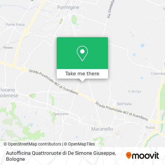Autofficina Quattroruote di De Simone Giuseppe map