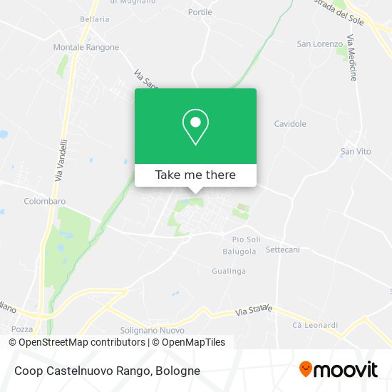 How to get to Coop Castelnuovo Rango in Castelnuovo Rangone by Bus?