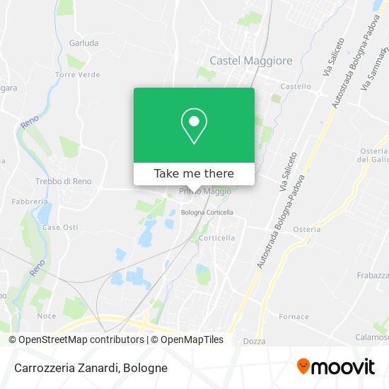 Carrozzeria Zanardi map