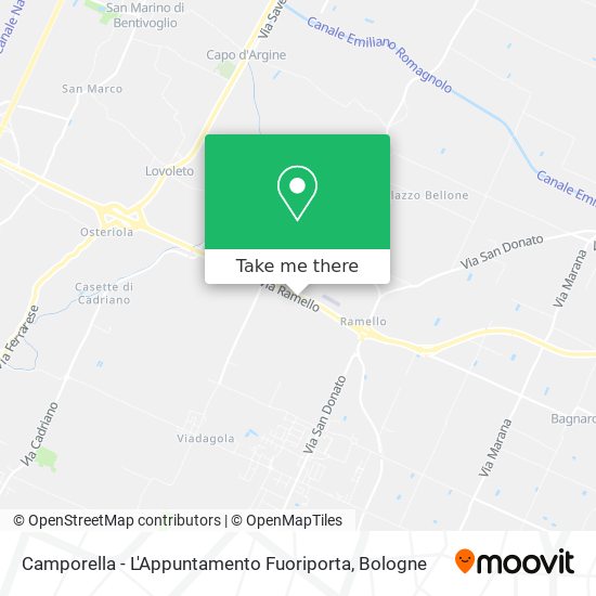 Camporella - L'Appuntamento Fuoriporta map