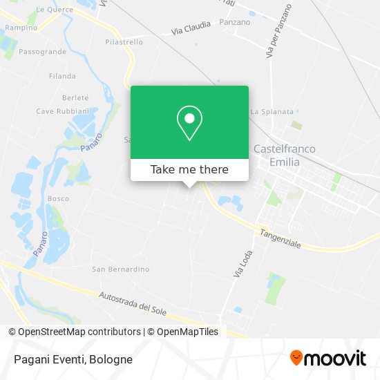 Pagani Eventi map