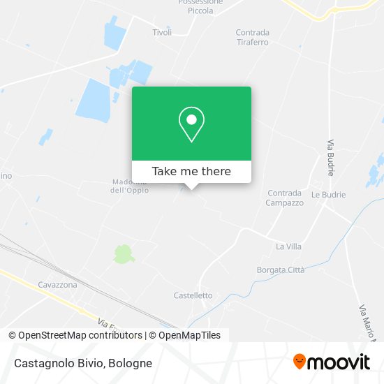Castagnolo Bivio map
