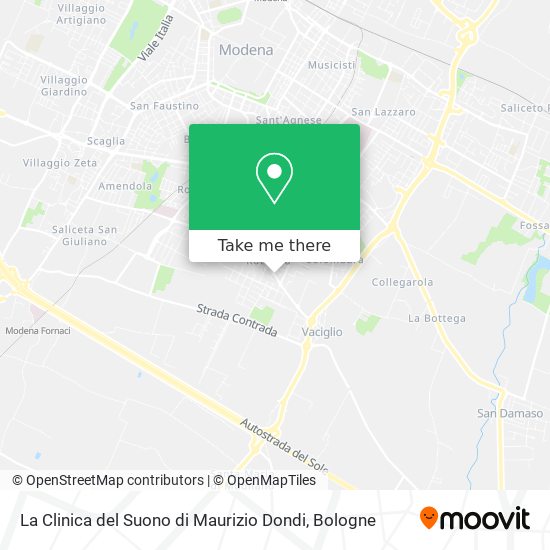 La Clinica del Suono di Maurizio Dondi map