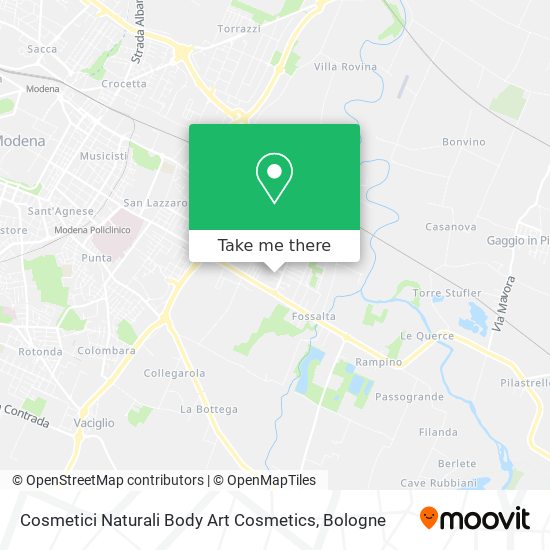Cosmetici Naturali Body Art Cosmetics map