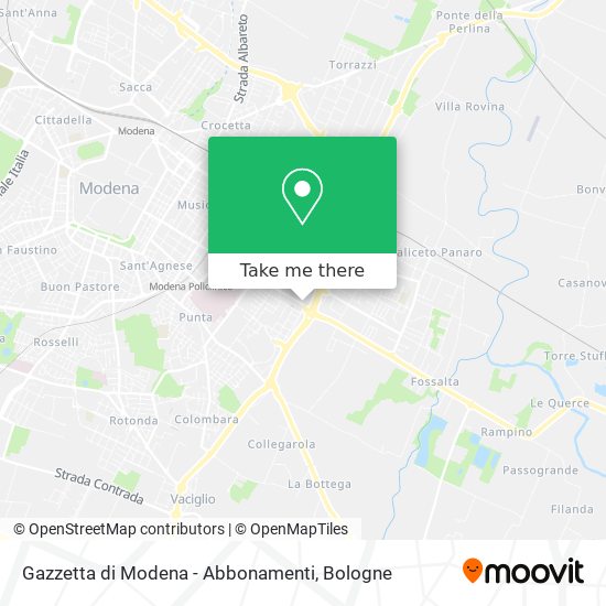 Gazzetta di Modena - Abbonamenti map