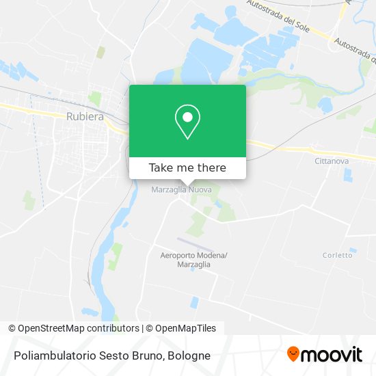 Poliambulatorio Sesto Bruno map