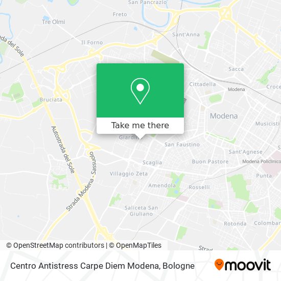 Centro Antistress Carpe Diem Modena map