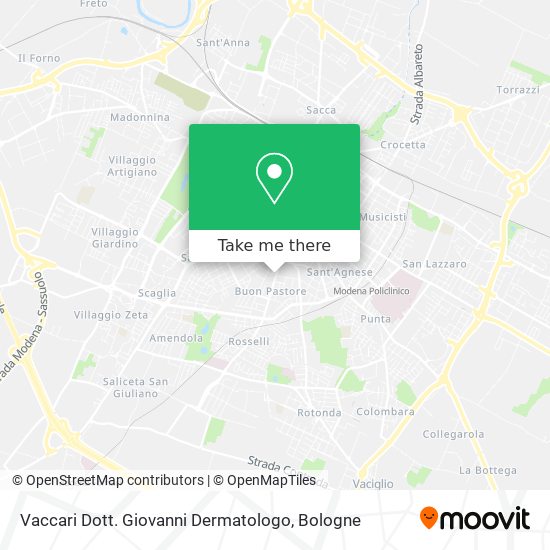 Vaccari Dott. Giovanni Dermatologo map