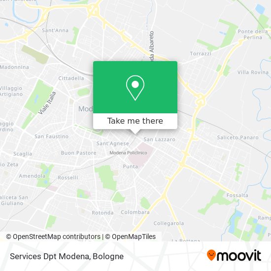 Services Dpt Modena map