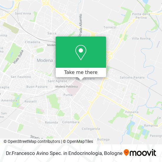 Dr.Francesco Avino Spec. in Endocrinologia map