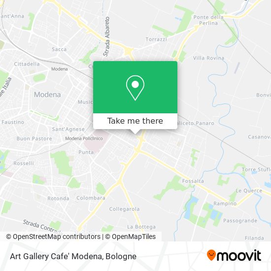 Art Gallery Cafe' Modena map