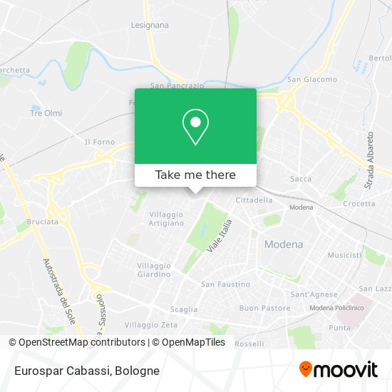 Eurospar Cabassi map