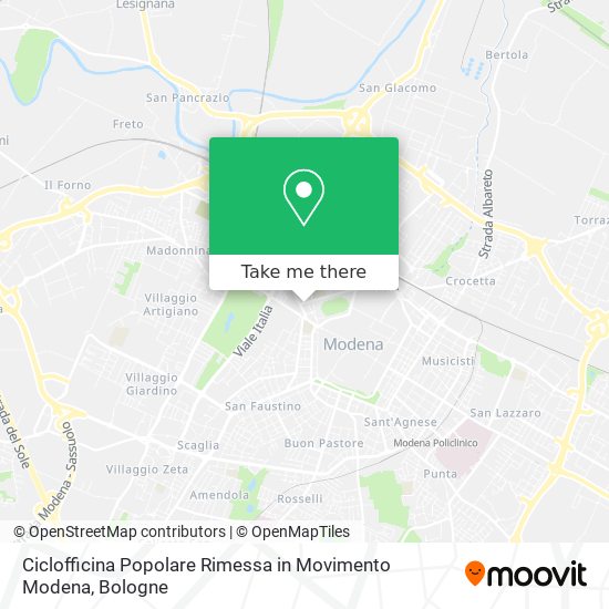 Ciclofficina Popolare Rimessa in Movimento Modena map