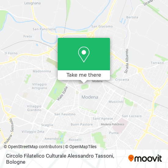 Circolo Filatelico Culturale Alessandro Tassoni map