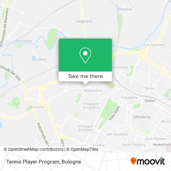 Tennis Player Program map