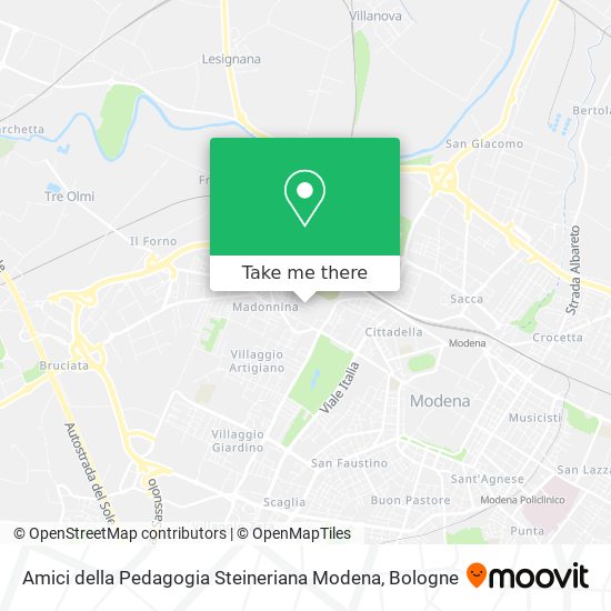 Amici della Pedagogia Steineriana Modena map