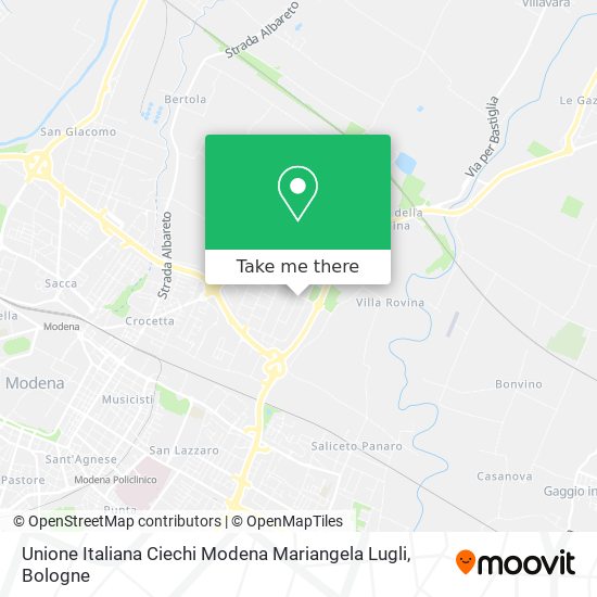Unione Italiana Ciechi Modena Mariangela Lugli map